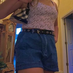 Trendy Long JORTS 2000s style shorts